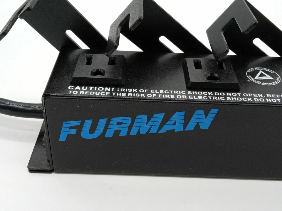 Furman Plug Lock Pro 12 Outlet Power Distribution Adjustable Locking Strip - Image 4 of 4
