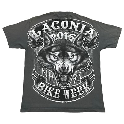 HOT LEATHERS Tシャツ XL LACONIA MOTORCYCLE Hot Leathers Laconia Motorcycle Week Mens T-Shirts Color