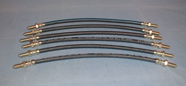 Maserati Biturbo  FLEXIBLE BRAKE LINE HOSE *New* 6pc  317420129 4 Lugbolt cars