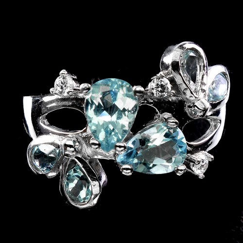Orecchini Donna Con Zirconia Cubica In Argento Sterling 925 - Colori Bianco, Blu E Rosso, Placcato Oro Bianco, Anallergici - 5