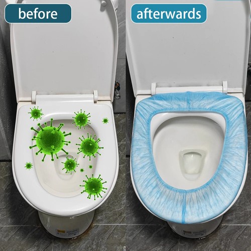 Sicherheits Vliesstoff Einweg Toilettensitz Abdeckung Wasserdicht Toilettenpapier Pad - Bild 15 von 22
