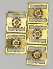 Gold Goalie Mask Slider Clips Set of 5 