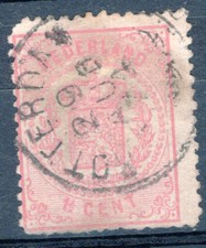 NETHERLANDS, YV # 16, USED, ROTERDAM CANCEL