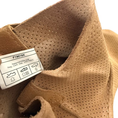 UGG Classic Unlined Mini Perf Boots Womens to Suede Leather Tan 1016852 - Picture 13 of 14