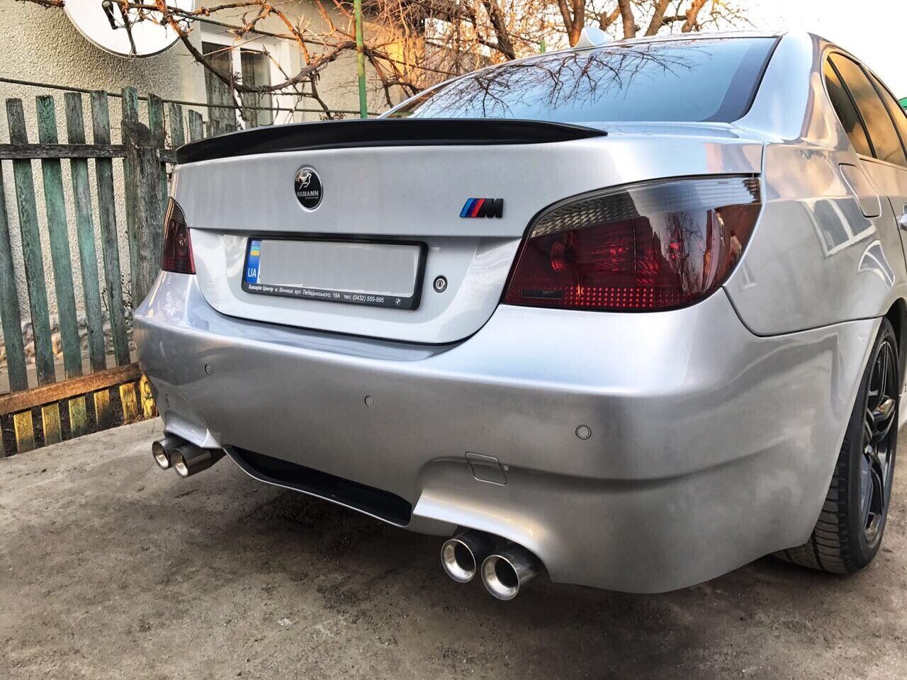 bmw e60 spoiler sedan Rear Spoiler lip for all bmw e60 LASSCAR style