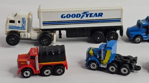 Vintage Micro Machines Semi Truck & Trailer Lot 6 Dump Truck Semi - Picture 2 of 6