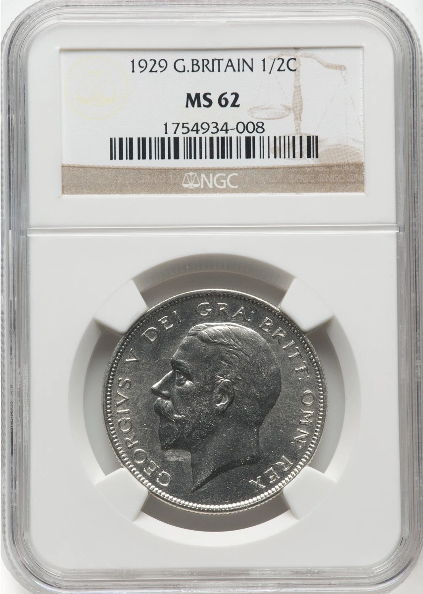 1929 年英国半克朗硬币| eBay
