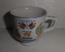 Georges Briard Mug Coffee Cup BIRD CAGE Vtg Japan