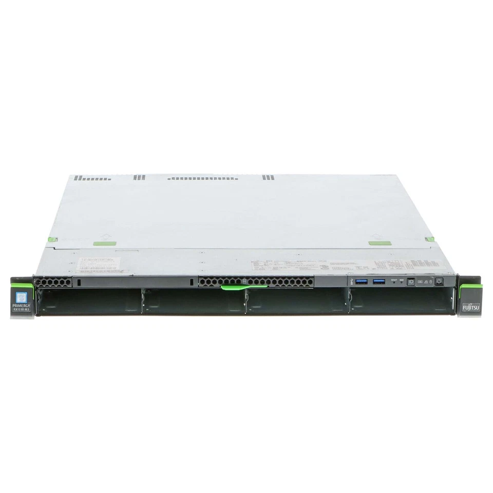 Fujitsu Primergy RX1330 M3 Server 4-Core Xeon E3-1220 v6 3GHz 16GB 4xLFF CP400i