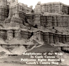 Amphitheatre of the Wilds Castle Canyon RPPC REAL PHOTO Vintage Postcard 7048