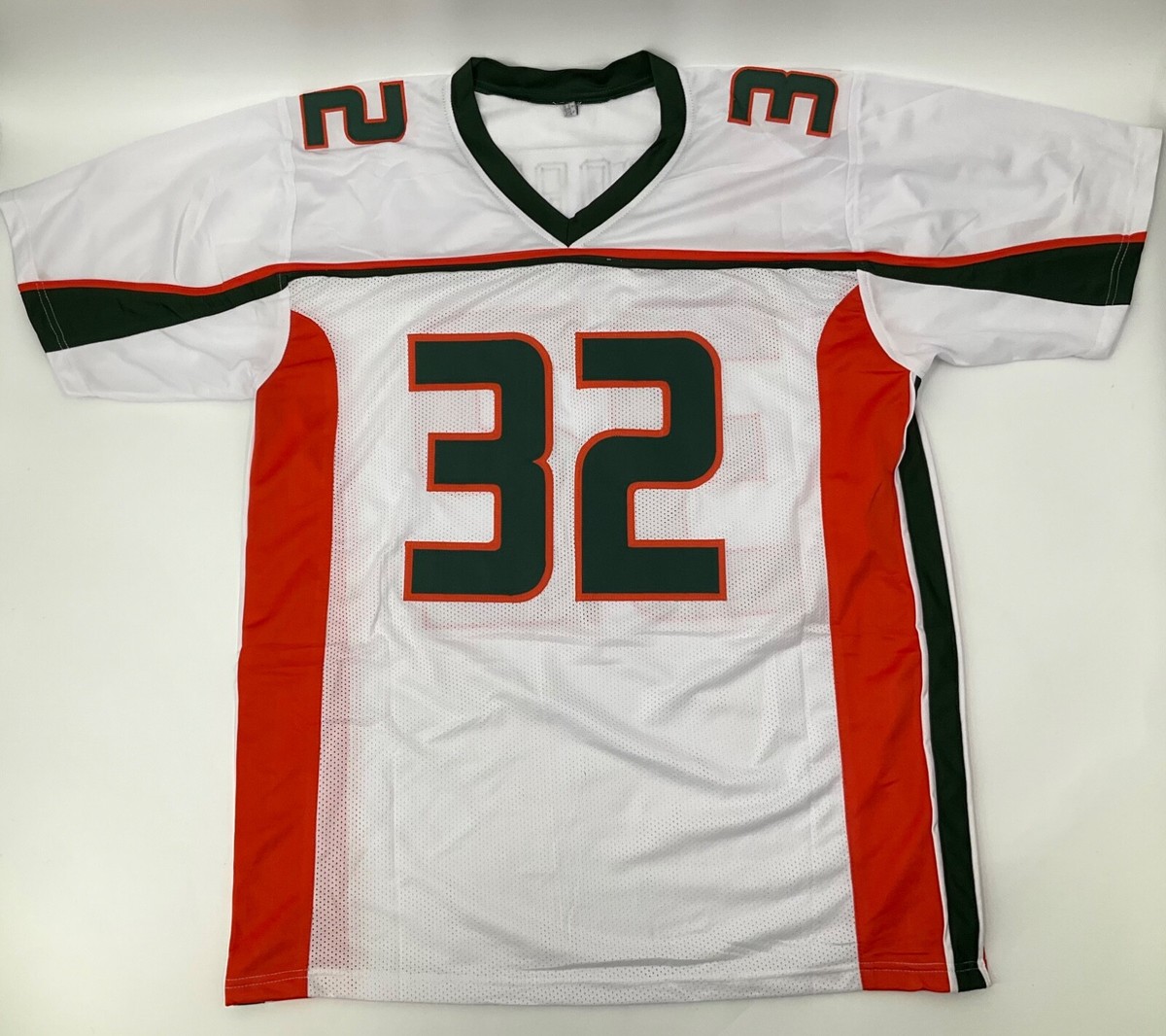FRANK GORE MIAMI HURRICANES SIGNED STITCHED JERSEY JSA WITNESS COA