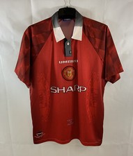 Manchester United Home Football Shirt 1996/98 Adults Large Umbro D290