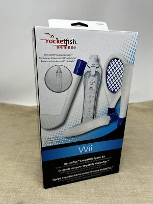 Rocketfish Gaming Nintendo Wii MotionPlus Compatible Sports Kit RF-GWii062 New