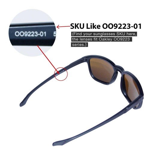 Walleva Ice Blue Polarized Replacement Lenses For Oakley Enduro Sunglasses - 第 5/8 張圖片