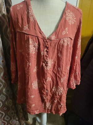 Womens 3xl Skies Are Blue Blouse