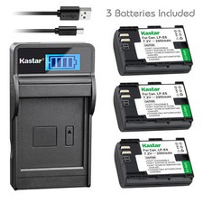 LP-E6 Battery  LCD USB Charger for Canon EOS 5DS, 5DS R, 5D Mark II, 6D, 7DSV