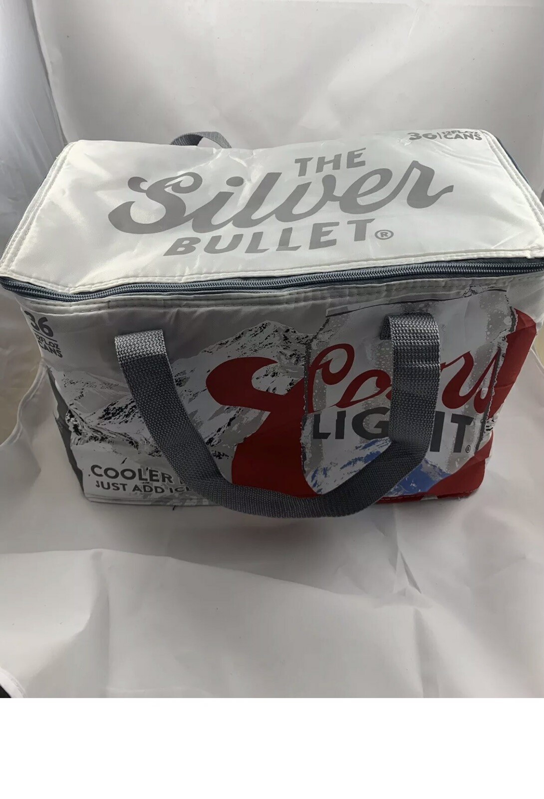 Coors Light The Silver Bullet Insulated Cooler Bag-36 Pack-12 oz.cans