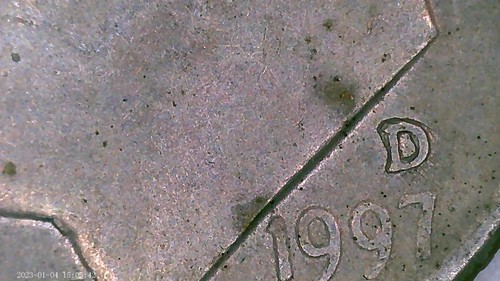 1997 D Roosevelt Dime Double D Mint Mark