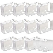 12 Pack 2.5 Inch Blind Brackets, Low Profile Box Mounting Bracket for Window ...