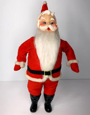 VTG MCM Blow Mold Plastic Santa Claus 11 Doll...