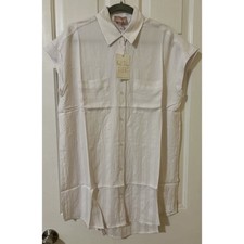 NWT Show Me Your MUMU White Stripe Martin Shirt Dress Size S *C8