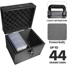 Graded Card Slab Storage Box Fits 44 PSA/BGS/FGS/SGC Graded Cards - Top Loader