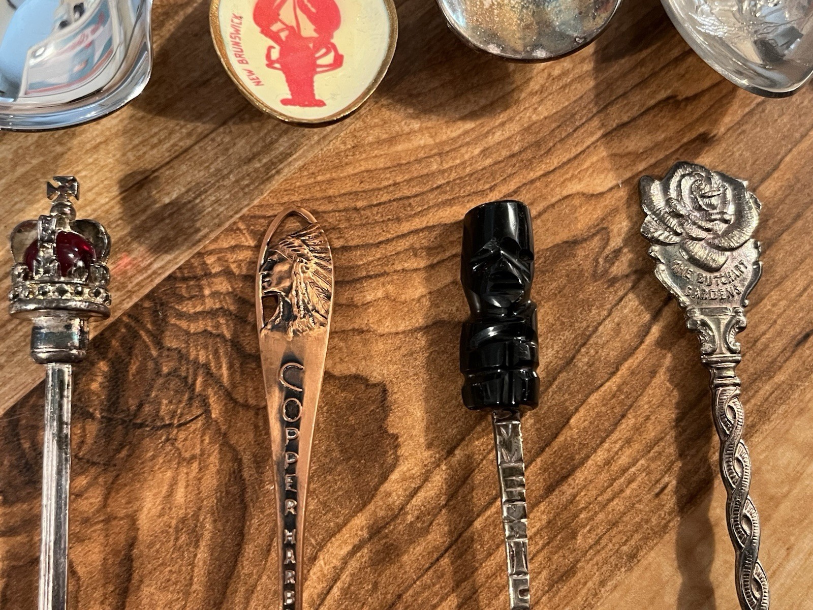 Souvenir Spoon Lot 18pc Queen Elizabeth Charles Diana Mexico Ireland Abergele