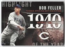2015 Topps Update Highlight of the Year Bob Feller #H-65 Cleveland Indians