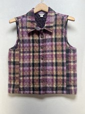 Christopher Banks Quilted Vest Size Kids XL-Adult Medium Multicolor Button Up