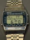 Vintage Seiko A239-502A World Time Digital LCD Wristwatch READ