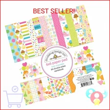 DOODLEBUG DESIGN INC. DOODLEBUG DESIGN HEY CUPCAKE PAPER 6X6 PAD
