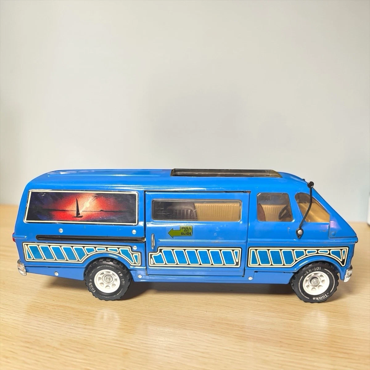 【USA vintage】トンカ　キャンパーヴァン ミニカー アメリカ Tonka Blue Vintage Manufacture Diecast Vans for sale - eBay