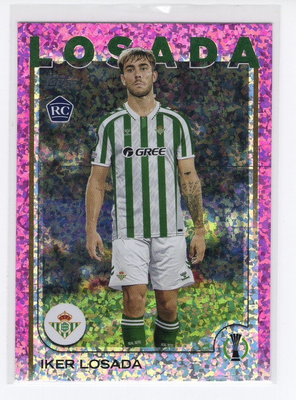2024-25 Topps Uefa Club Competitions - Iker Losada #19 Pink Sparkle (RC)
