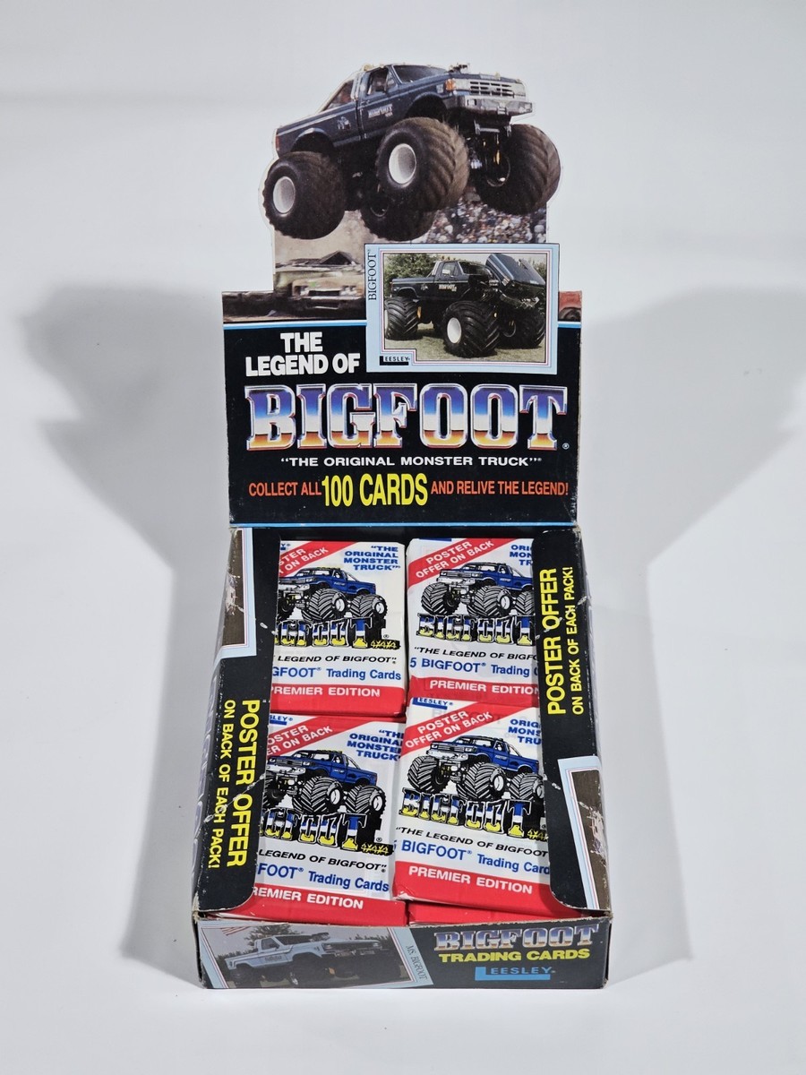The Legend Bigfoot Monster Truck Trading Cards Box - 48 Sealed Wax