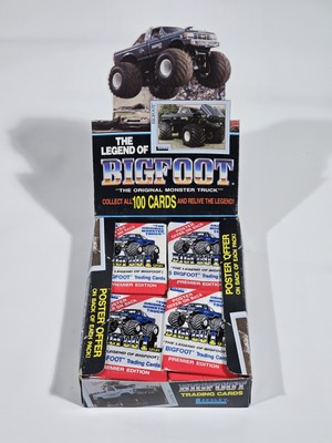 The Legend Bigfoot Monster Truck Trading Cards Box - 48 Sealed Wax