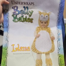 Halloween Llama Plush Costume Complete Kid 4-6 Belly Babies