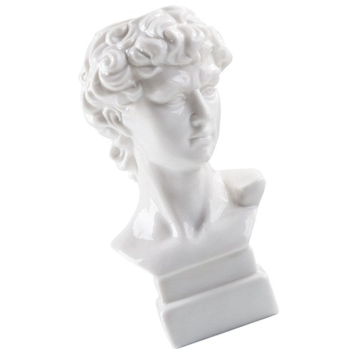 Davidkopf Blumenarrangementvase Keramik Griechische Statue -Pflanzgefäß - Bild 9 von 12