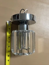 Mini Crystal Chandelier Modern Ceiling Light Semi Flush Mount Ceiling Lighting