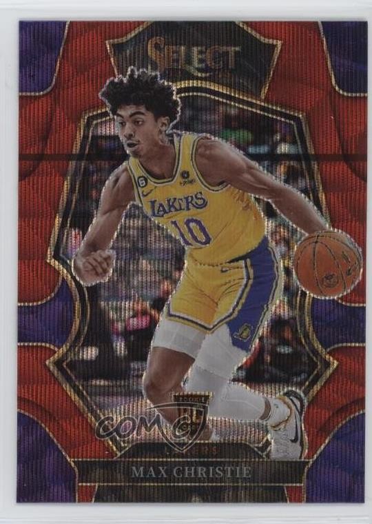 2022-23 Panini Select Premier Level Red Wave Prizm Max Christie #181 4g0