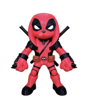 Knuckles x Deadpool Inspired Mashup Figurine   11  Tall Fan Art