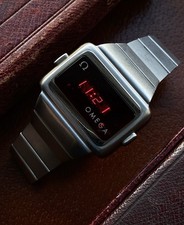 1970s Omega 1601 Time Computer 2 TC2 LED Watch Stainless Steel ref 196.0044