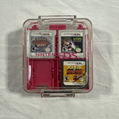 Nintendo Game Cartridge Storage Container Including Luigi s Mansion, Mario Vs DK