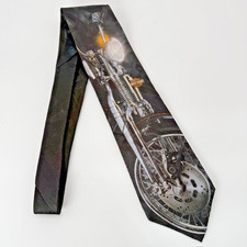Vintage Harley Davidson Motorcycle Mens Neck Tie Ralph Marlin 1994