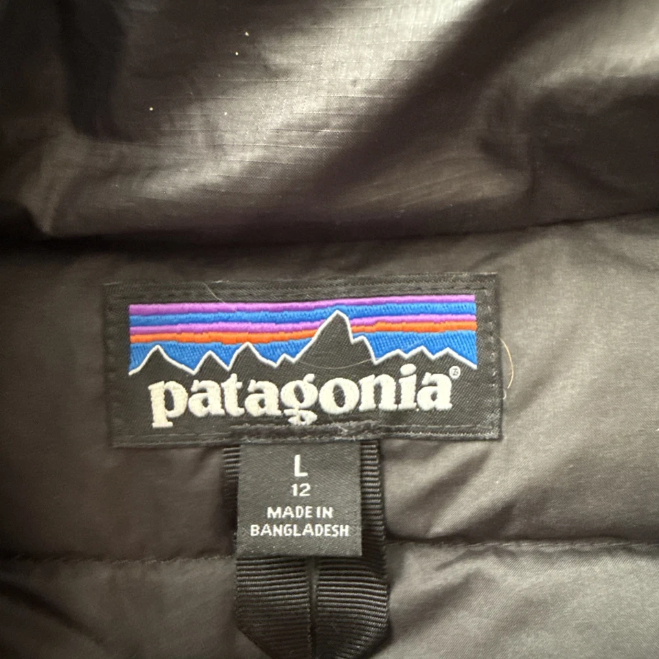 Chaleco de plumón negro Patagonia grande 12 para niños Foto 3 de 3