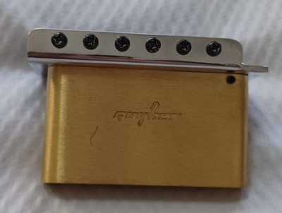 Guyker Electric Guitar Tremolo Bridge Brass Block & Brass Roller Saddles        