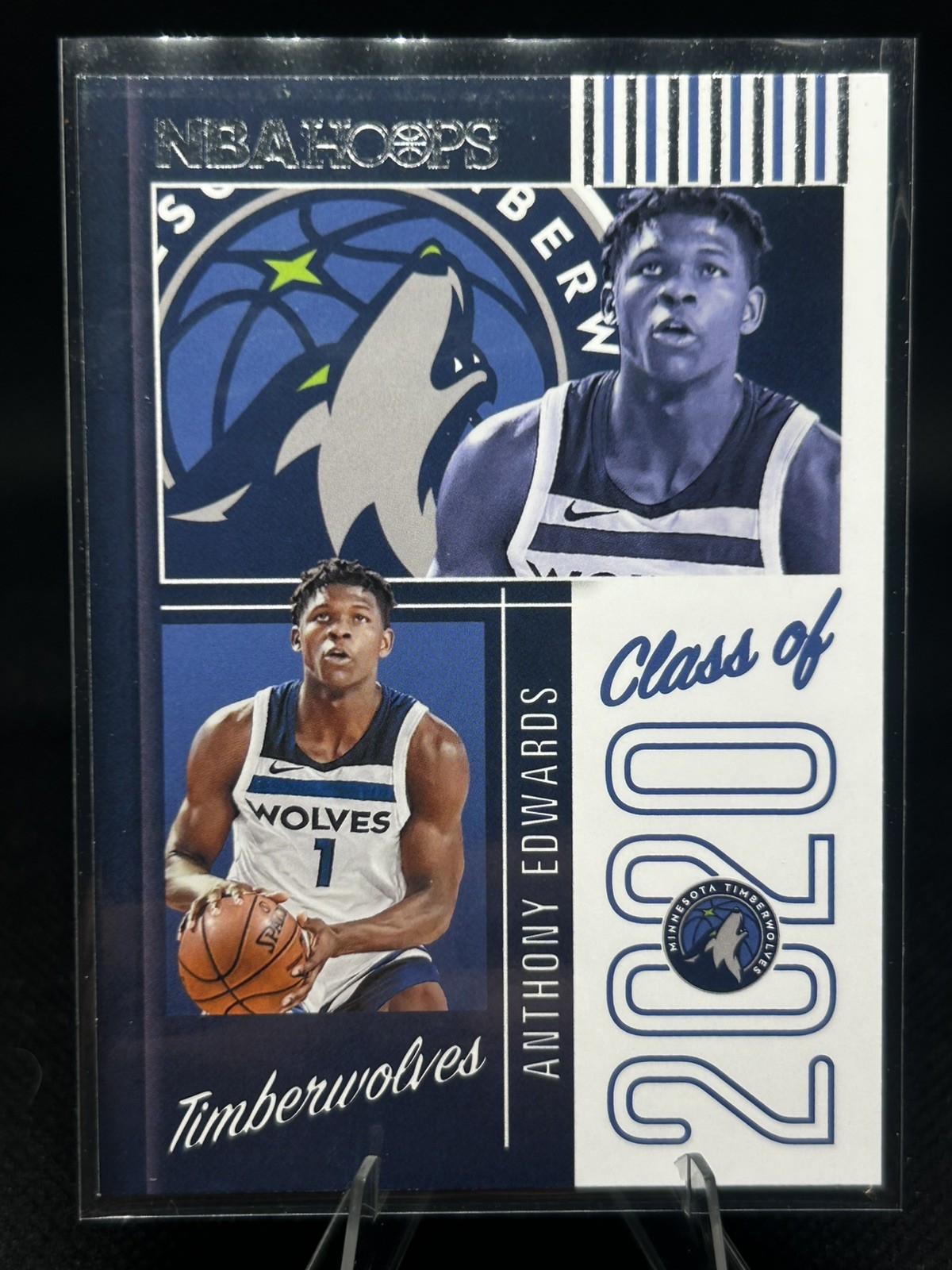 ANTHONY EDWARDS 2020-21 NBA HOOPS CLASS OF 2020 HOLO TIMBERWOLVES
