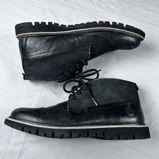 Stivali chukka Timberland Britton Hill da uomo taglia 11 in pelle nera A1MDY