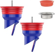 Qrity 2 PCS Shower Drain Core Plug and Backflow Floor Core, Transparent