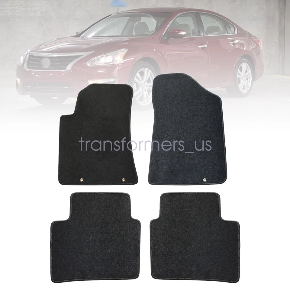 2013 - 2018 For Nissan Altima Replacement Front & Rear Floor Mats Carpet Velour - Image 2 of 4