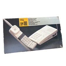 Rare Vintage Sony Cordless Telephone SPP-180 With Box Used Rare